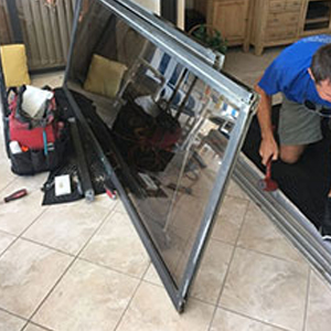 sliding glass door frame repair August